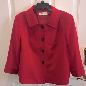 Tahari Arthur S Levine Red Jacket Size 16W